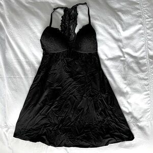 NWOT Auden Women’s Black Lace Babydoll Lingerie size medium